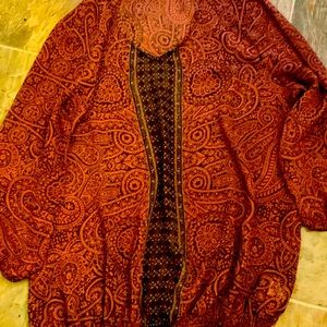 Women’s Xl boho style shirt